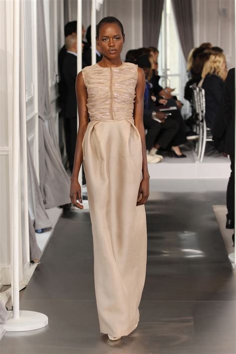 Dior ecru long dress